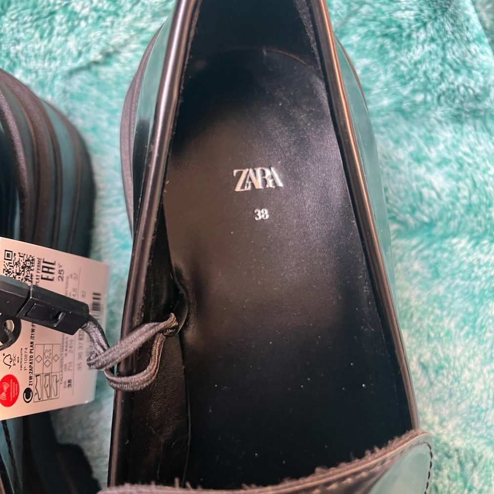 Zara Black Loafers NWT - Picture 9 of 9
